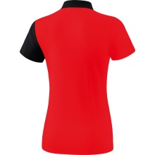 Erima Sport Polo 5C (100% Polyester) red/black Women